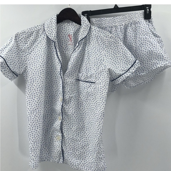 Serena & Lily Heart Pajamas Set Size Medium - Picture 2 of 2